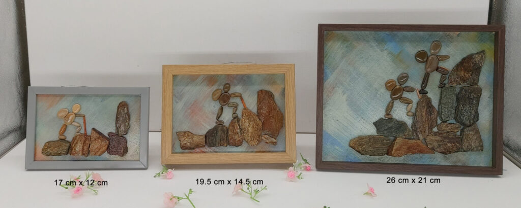 Aperçu des dimensions des tableaux "Randonneurs"