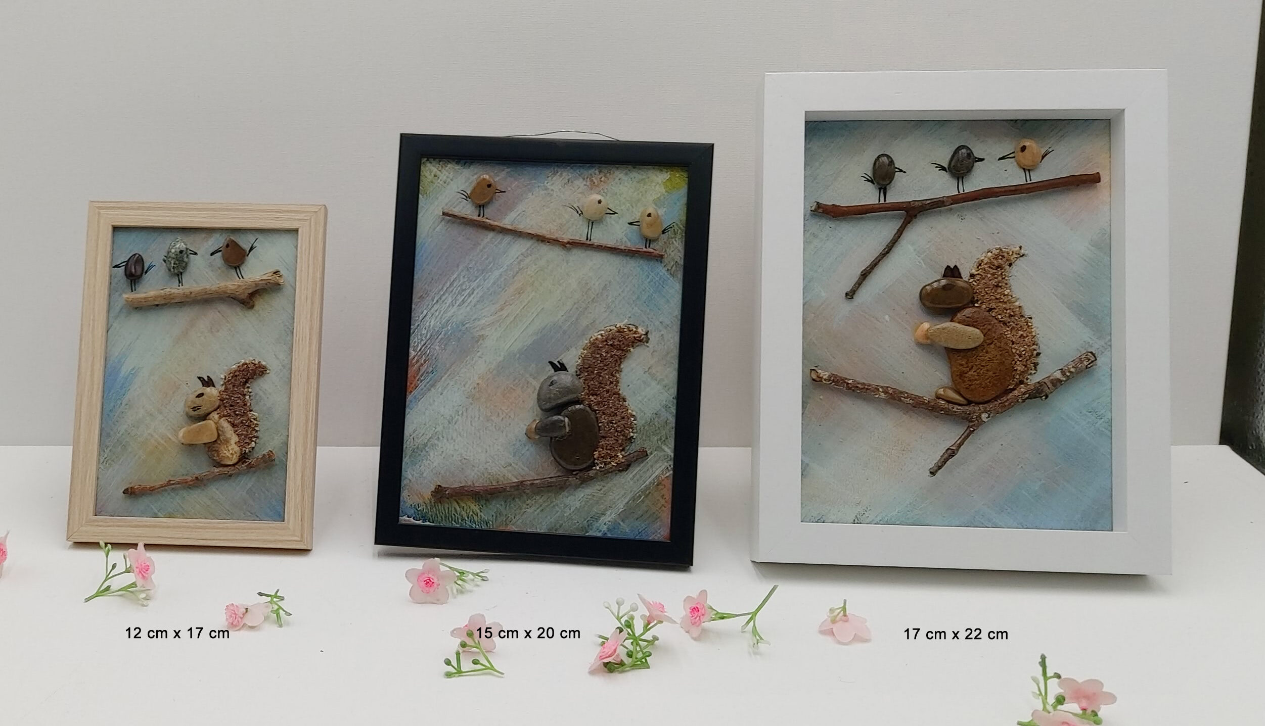 Aperçu des dimensions: Ecureuil sur une branche