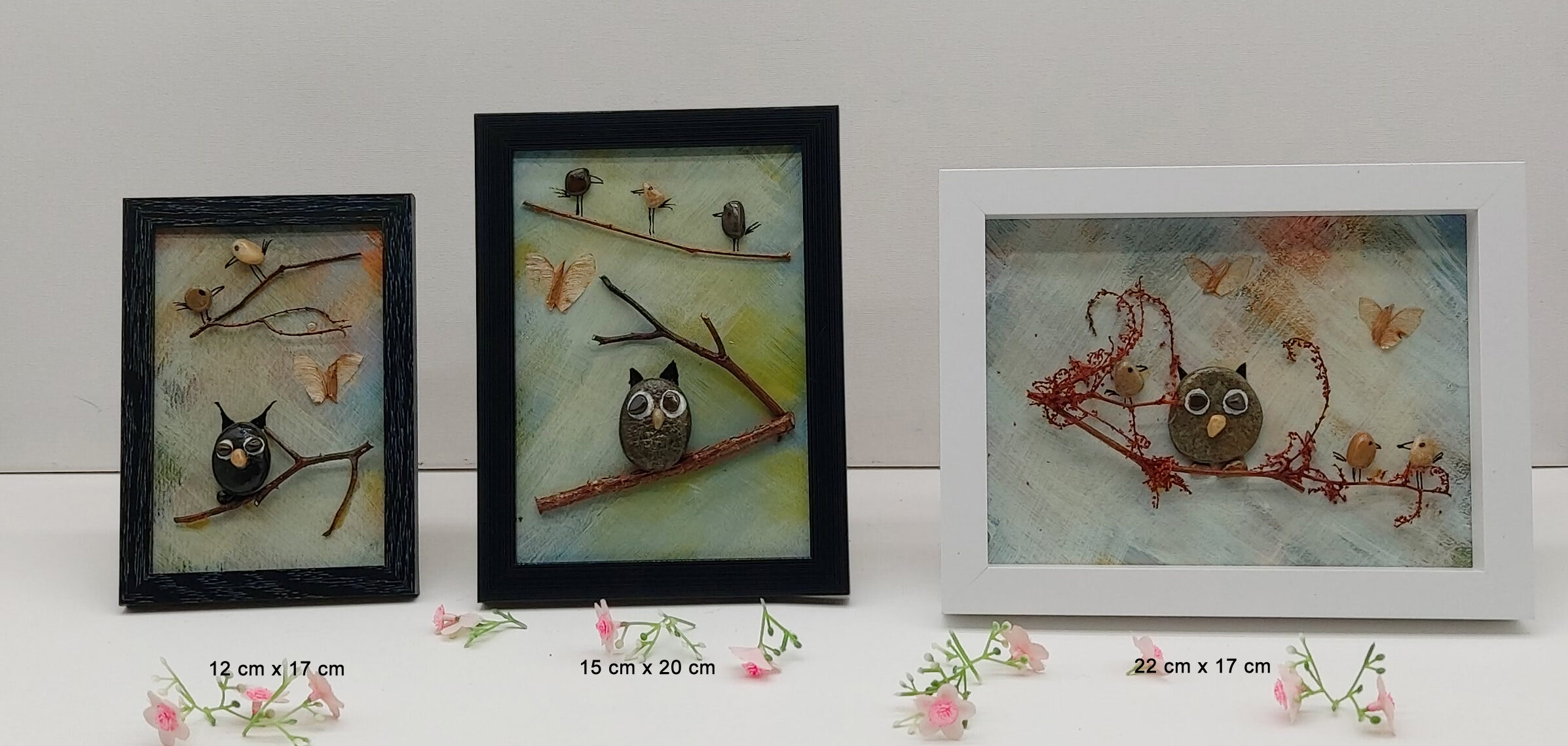 Aperçu des dimensions: Chouette sur une branche